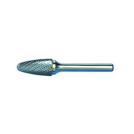 Morse Carbide Burr, Premium, Series 5970, Radius, 34 Head Dia, 1 Length of Cut, Tree Radius Shape SF 59515